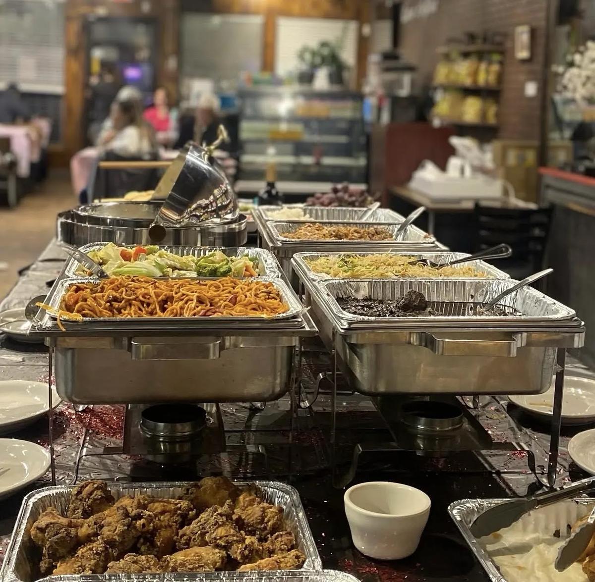 Authentic Filipino dish arrangement
